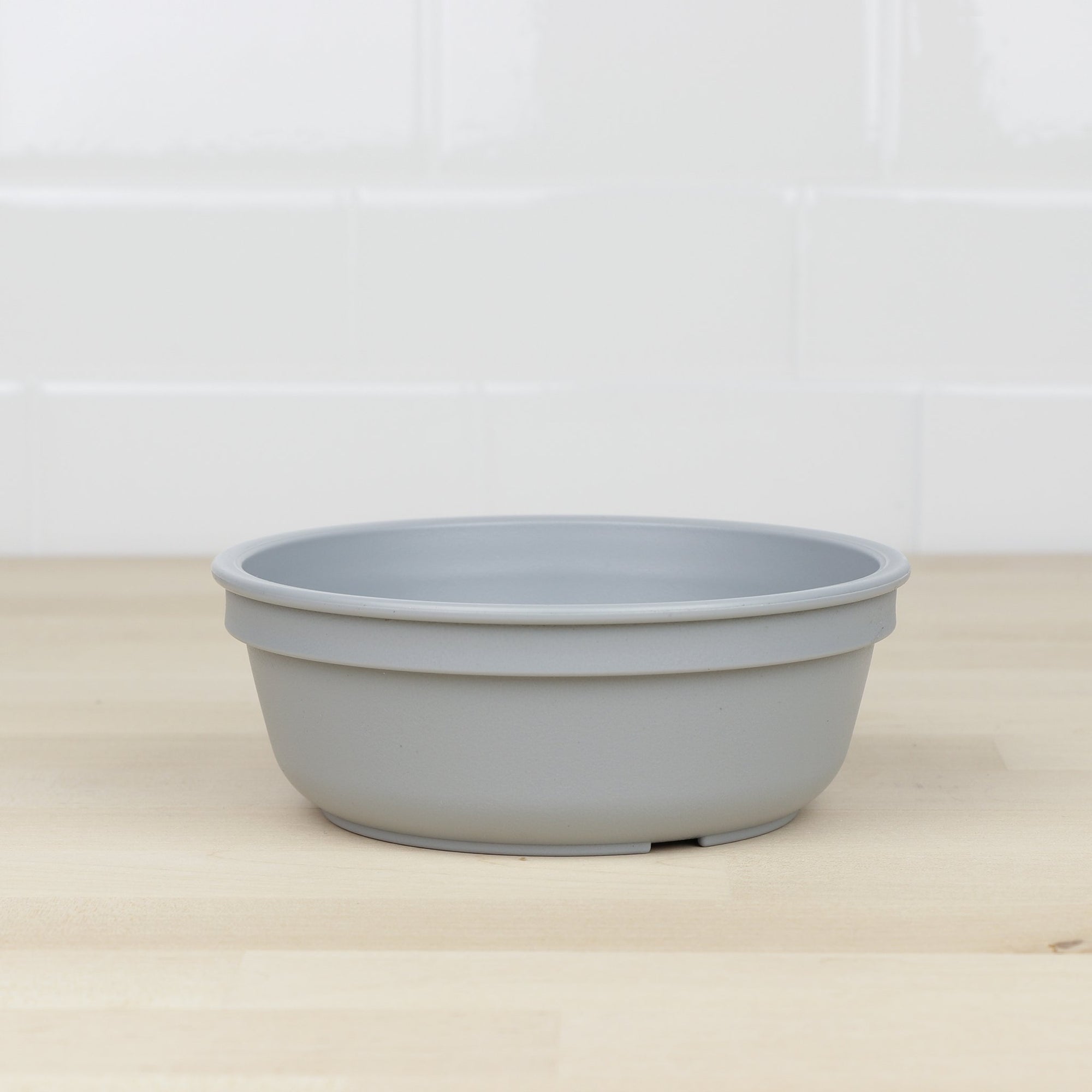 grey yellow replay bowl for kids made from recycled plastic - Mikki and Me Kids