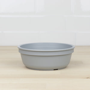 grey yellow replay bowl for kids made from recycled plastic - Mikki and Me Kids
