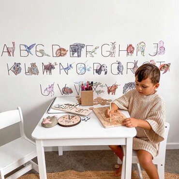 Animal Alphabet Nursery & Playroom Wall Decals | Ella & Maeve