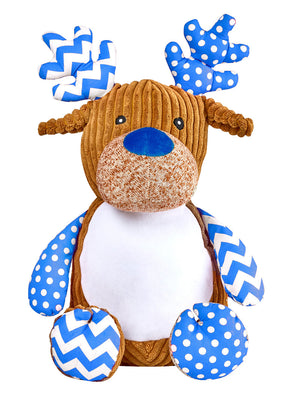 Personalised Embroidered Harlequin Blue Deer Cubbie [FREE SHIPPING]