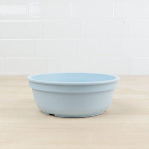 ice blue replay bowl for kids made from recycled plastic - Mikki and Me Kids
