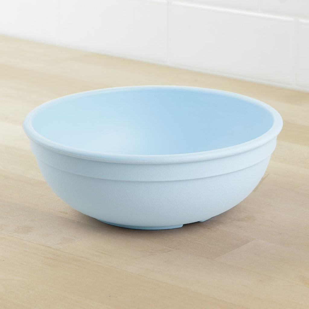 ice blue replay large bowl made out of recycled plastic for kids, adults and picnics- Mikki and Me Kids