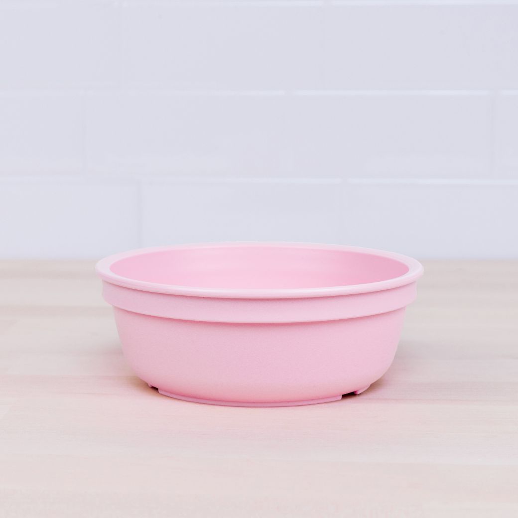 ice pink replay bowl for kids made from recycled plastic - Mikki and Me Kids