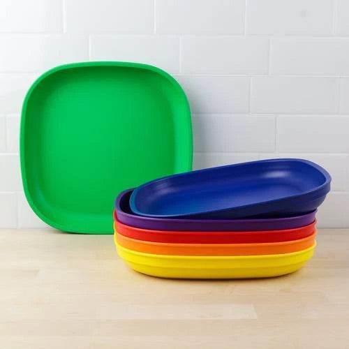Replay Recycled Plastic Large Flat Plate Bundle "Rainbow" 6 Pack