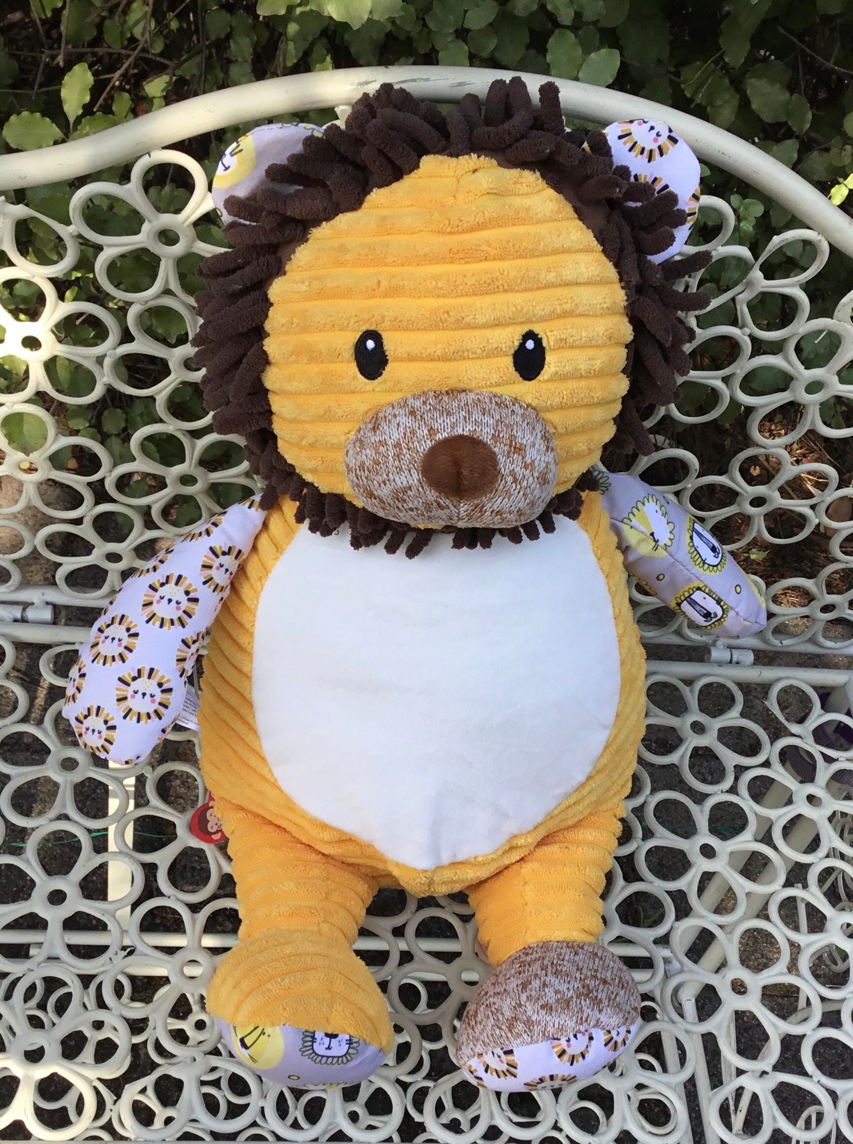 Personalised Sensory Lion - with crackle ears - Mikki and Me Kids