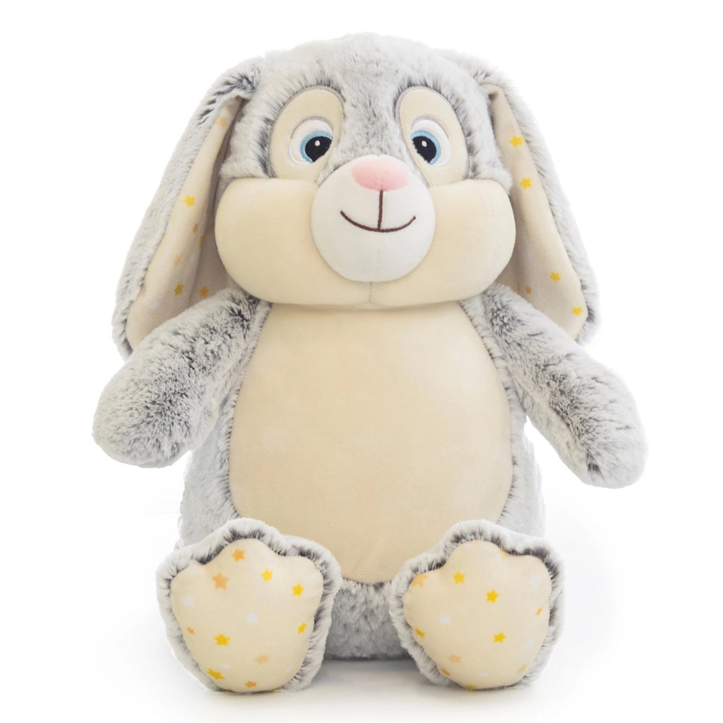 Personalised Grey Bunny - Yellow Stars - Mikki and Me Kids