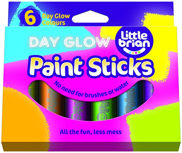 metallic little Brian paint sticks for kids activities six pack - Mikki and Me Kids