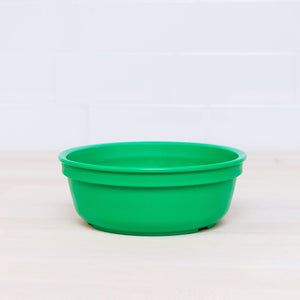 kelly green replay bowl for kids made from recycled plastic - Mikki and Me Kids