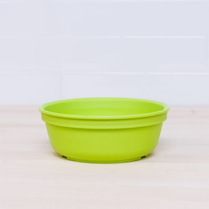 lime green replay bowl for kids made from recycled plastic - Mikki and Me Kids
