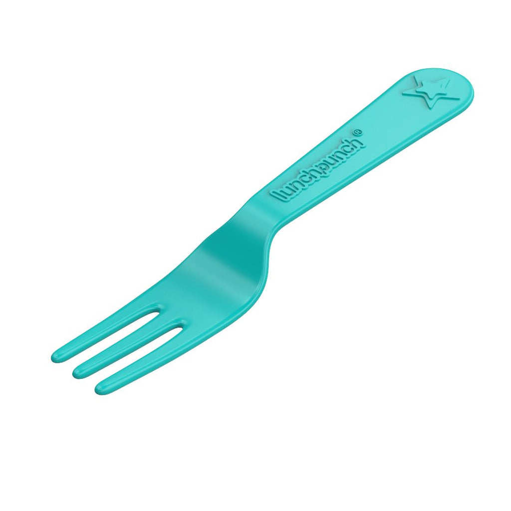 lunch punch fork and spoon set yellow - Mikki and Me Kids