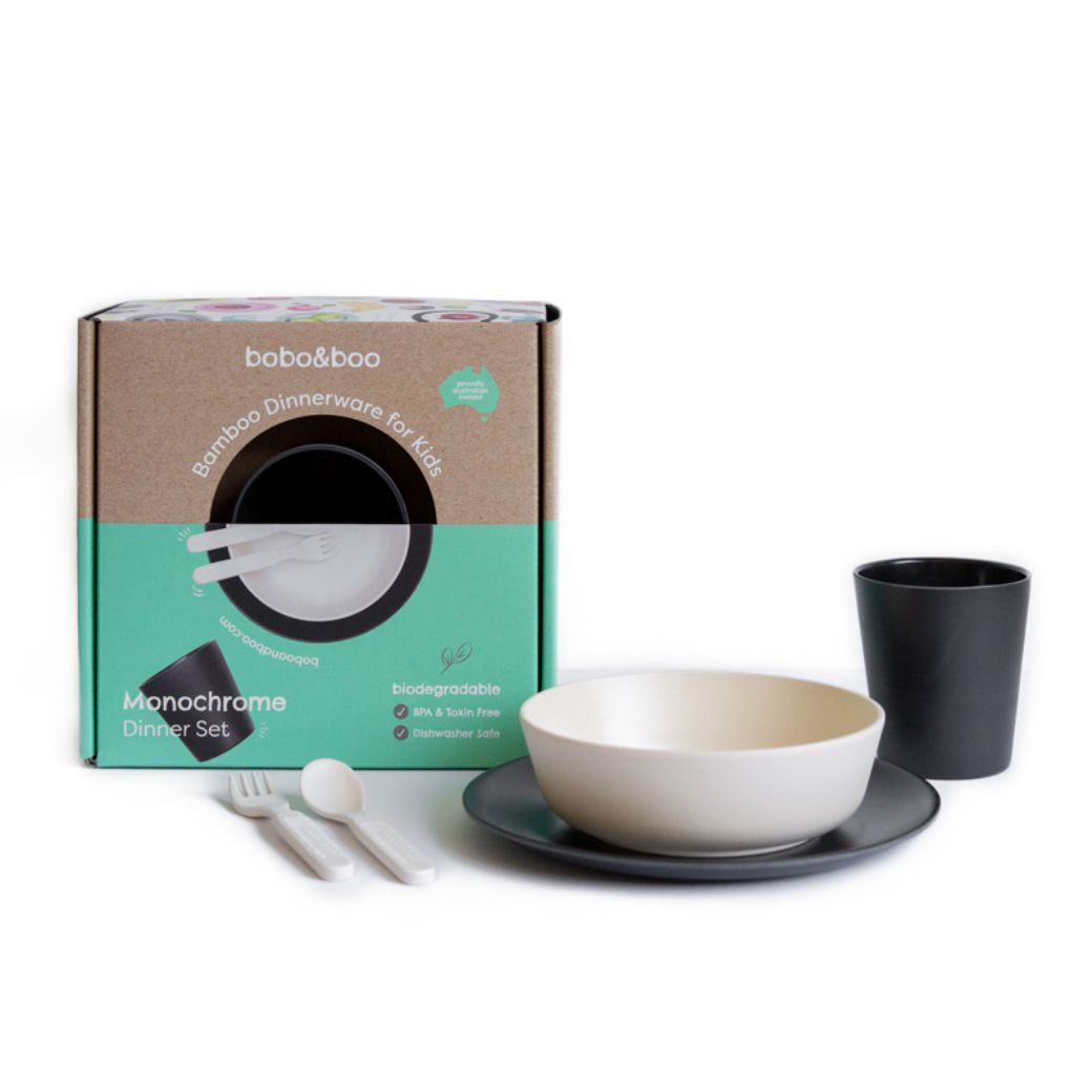 Bobo&boo Bamboo Dinnerware Set for Kids