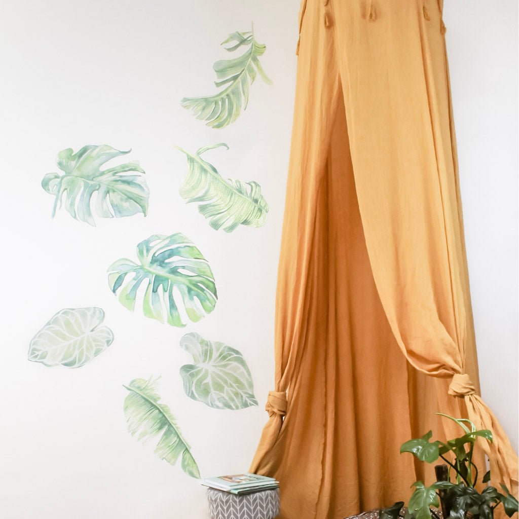 Monstera Leaf Nursery & Playroom Removable Wall Decals | Ella & Maeve