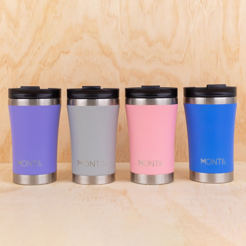 MontiiCo insulated stainless steel regular coffee cup for adults - Mikki and Me Kids