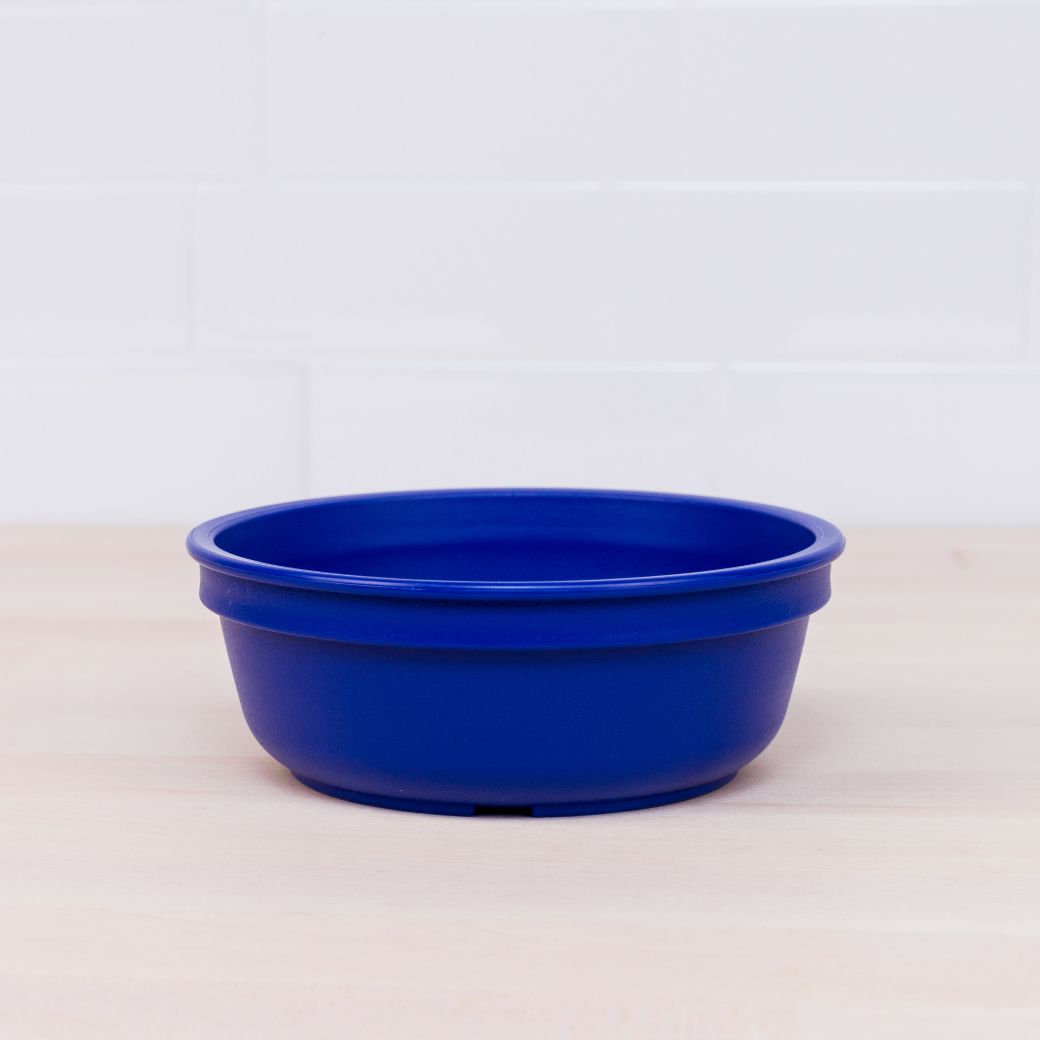navy blue replay bowl for kids made from recycled plastic - Mikki and Me Kids