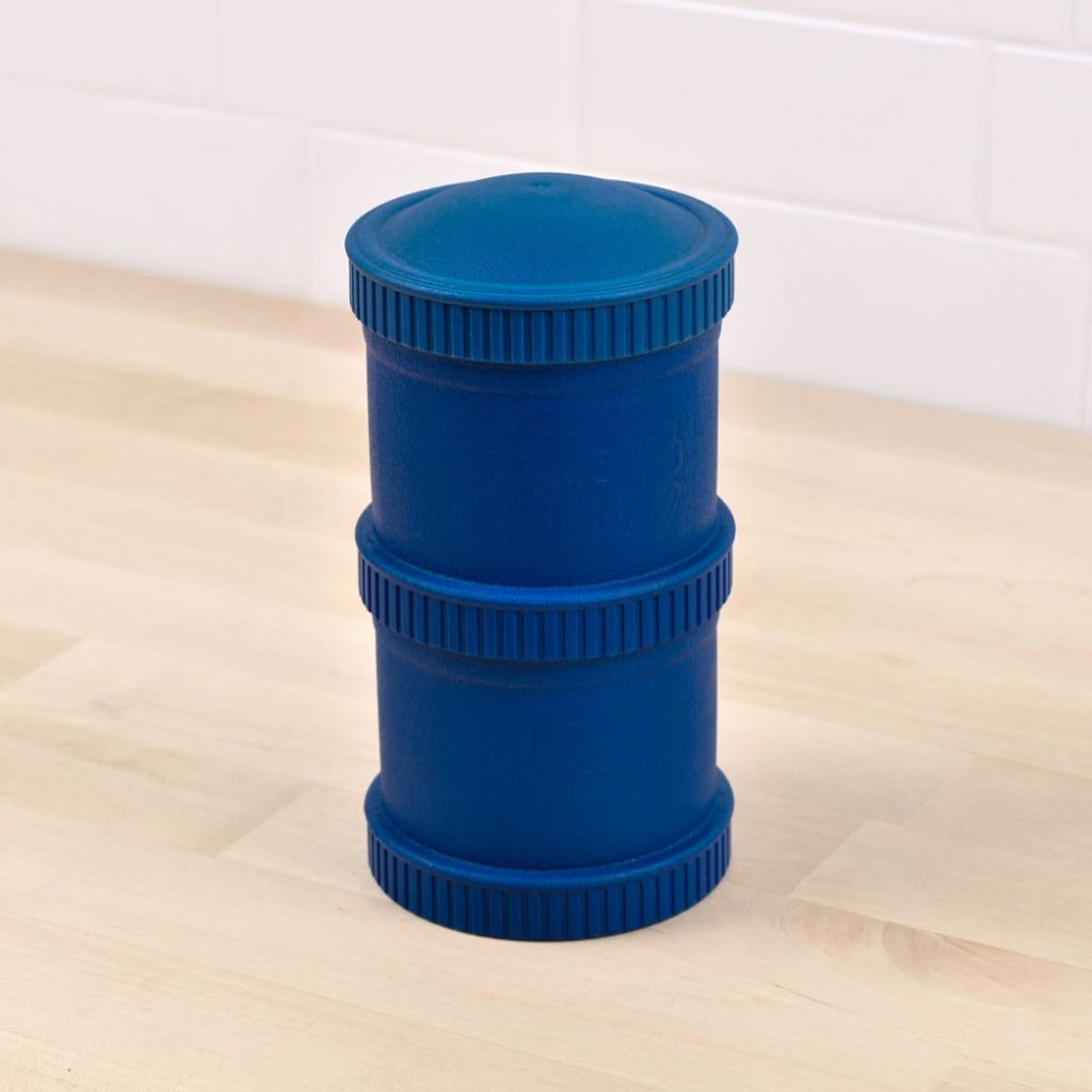navy blue replay recycled plastic snack stack for kids - Mikki and Me Kids