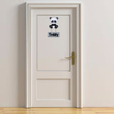 Kids personalised, decorative, and hand made door plaque - Panda - Mikki and Me Kids