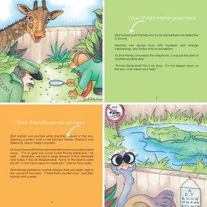Private Detective at the Zoo- A Personalised Story for Your Kids [INCLUDES FREE SHIPPING]