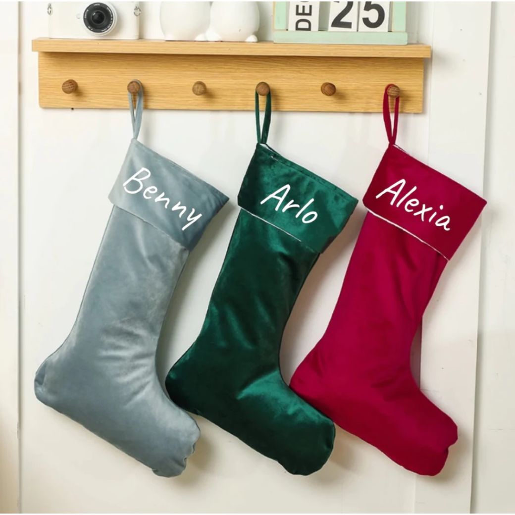 Personalised Velvet Santa Stockings [FREE SHIPPING]