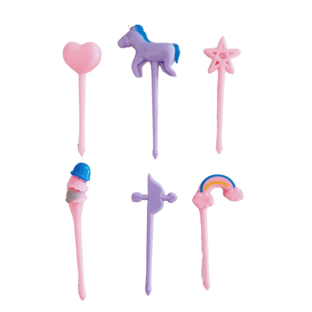 Unicorn Food Picks for Bento Lunchboxes