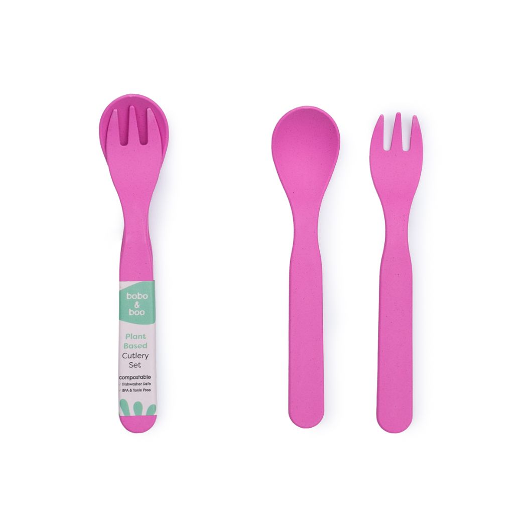 Bobo&boo Plant-Based Cutlery Set- Individual