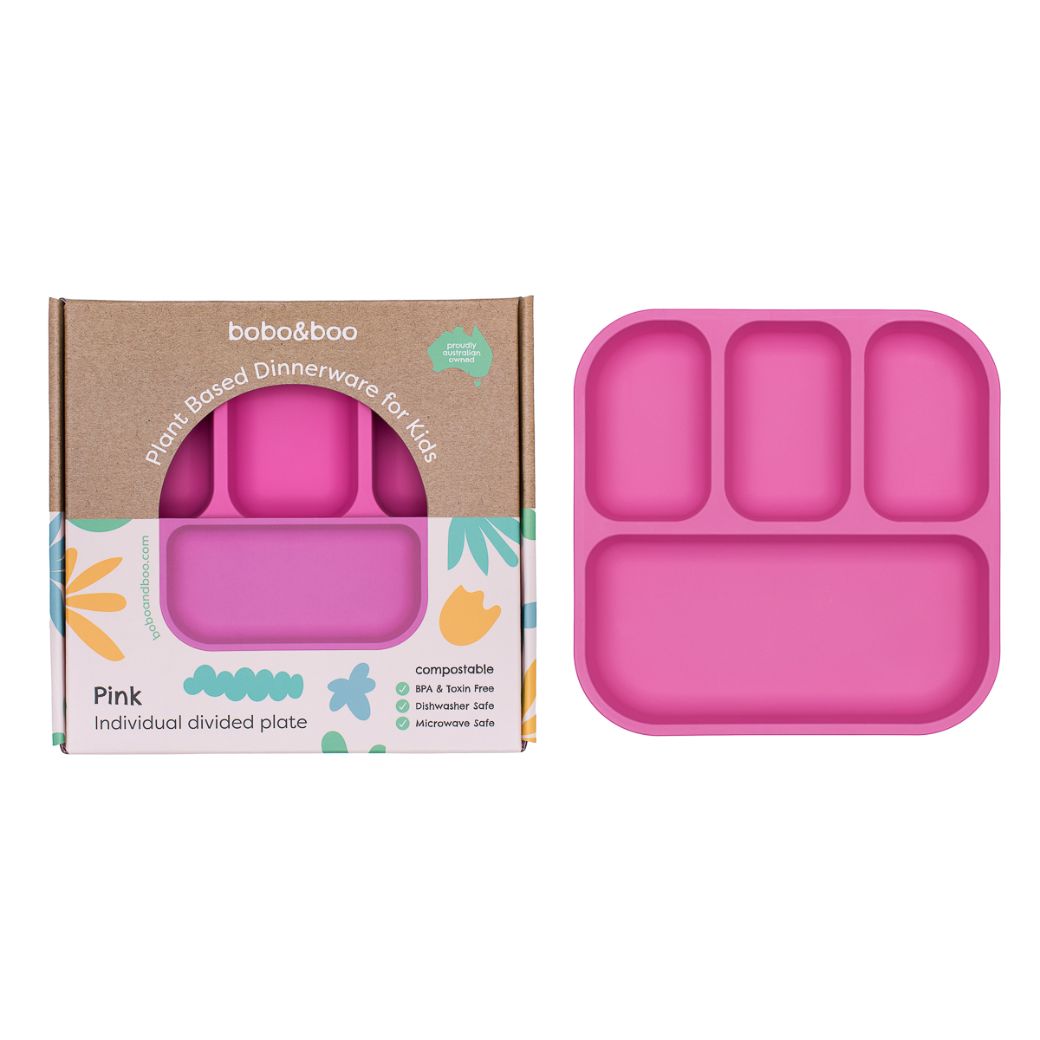Bobo&Boo Plant-Based Divided Plate for Kids