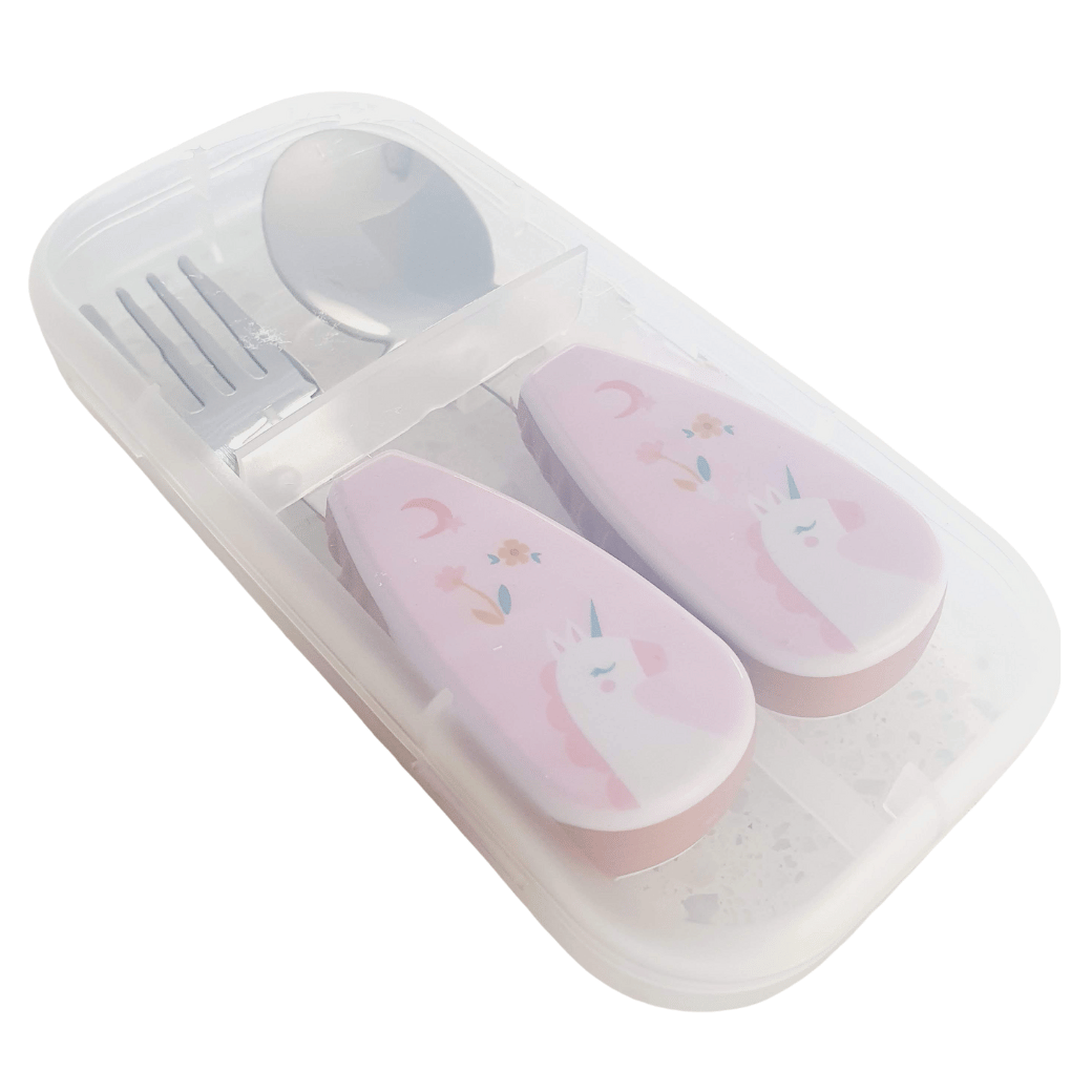 Stainless Steel Kids Fork & Spoon Cutlery Set