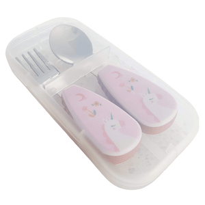 Stainless Steel Kids Fork & Spoon Cutlery Set