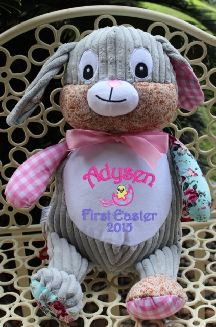 HARLEQUIN PINK BUNNY CUBBIE - Mikki & Me Kids