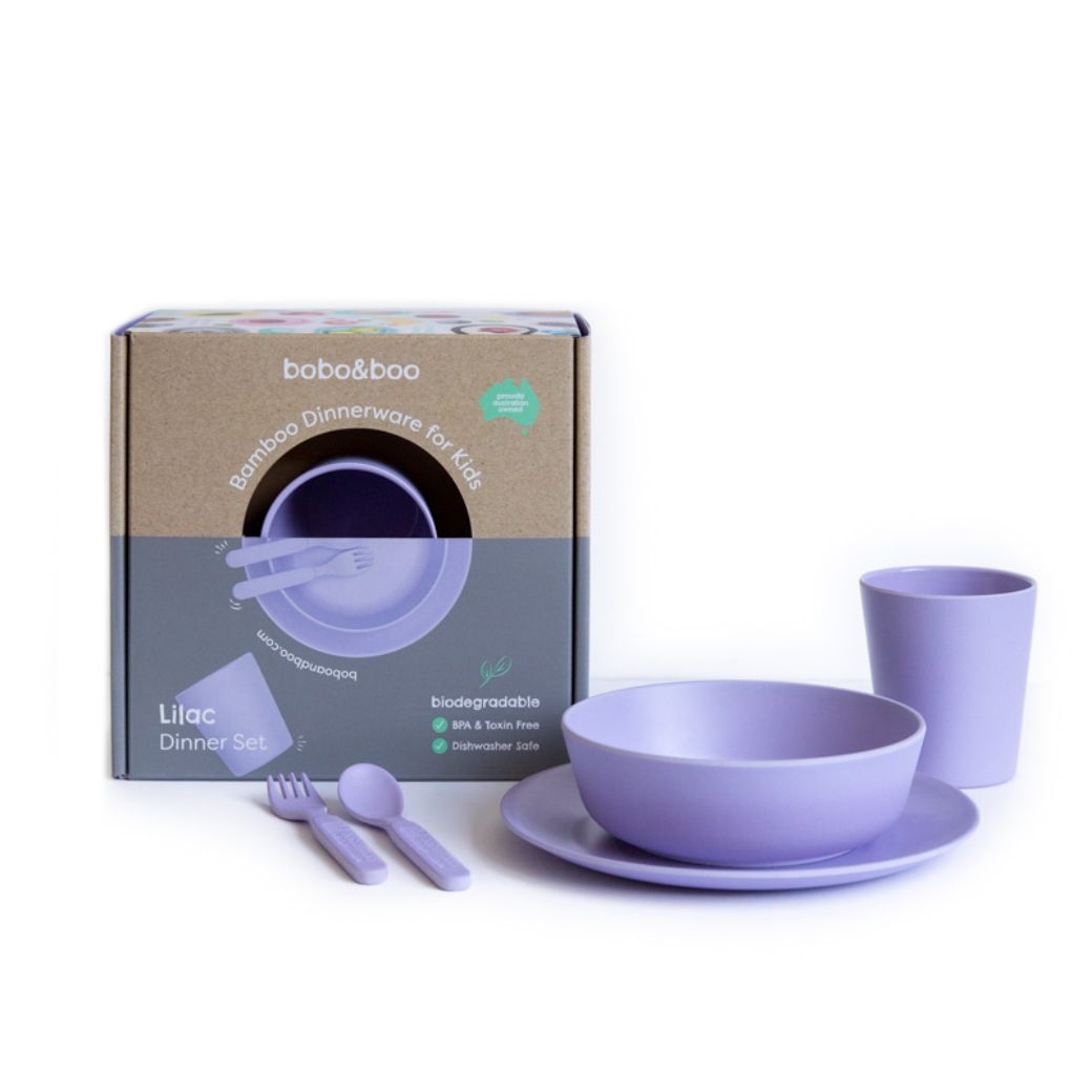 Bobo&boo Bamboo Dinnerware Set for Kids