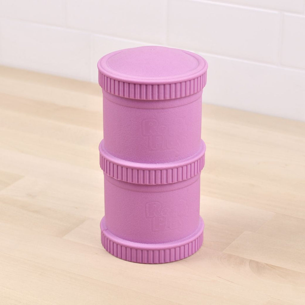 purple replay recycled plastic snack stack for kids - Mikki and Me Kids