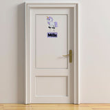 Kids personalised, decorative, and hand made door plaque - Unicorn Mauve - Mikki and Me Kids