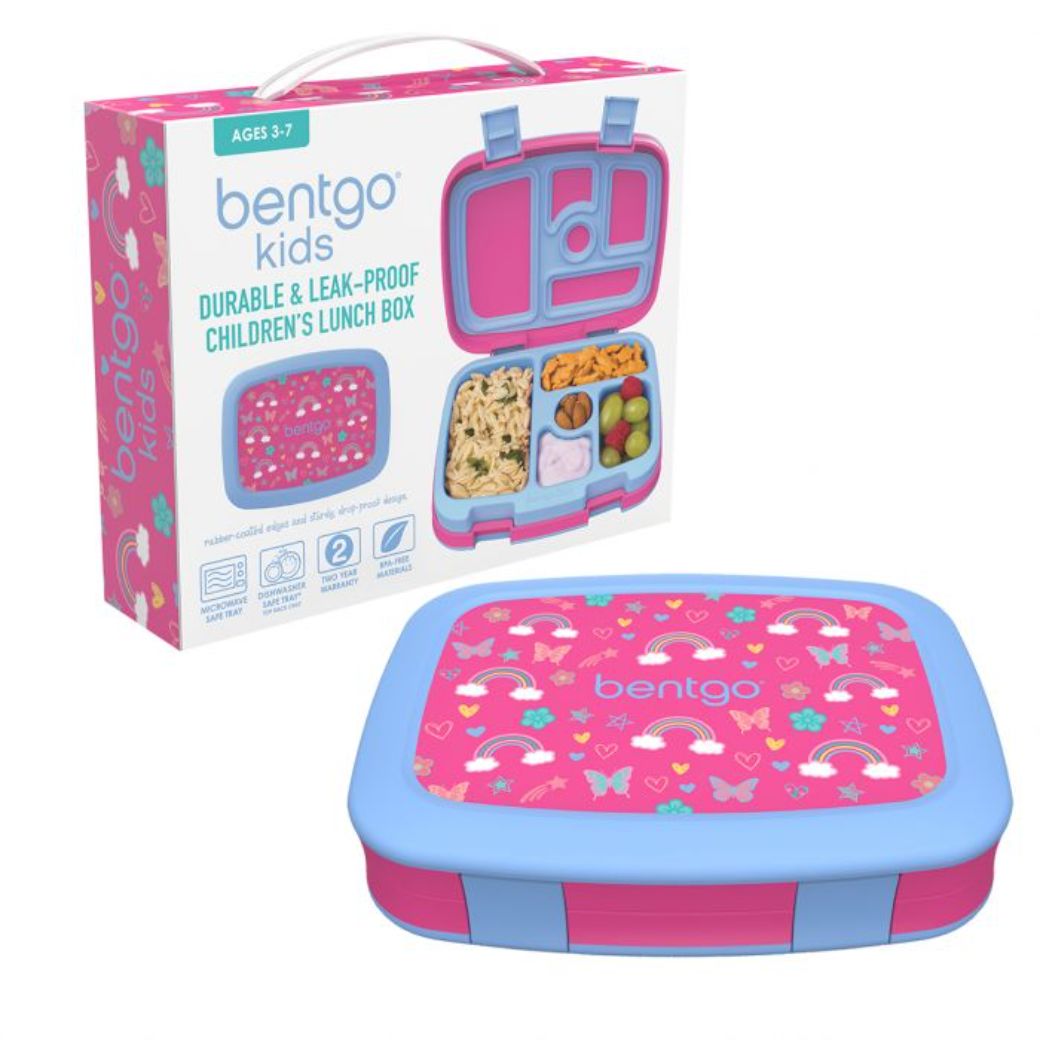 rainbows and butterflies bentgo kids leak proof lunch box for school - Mikki and Me