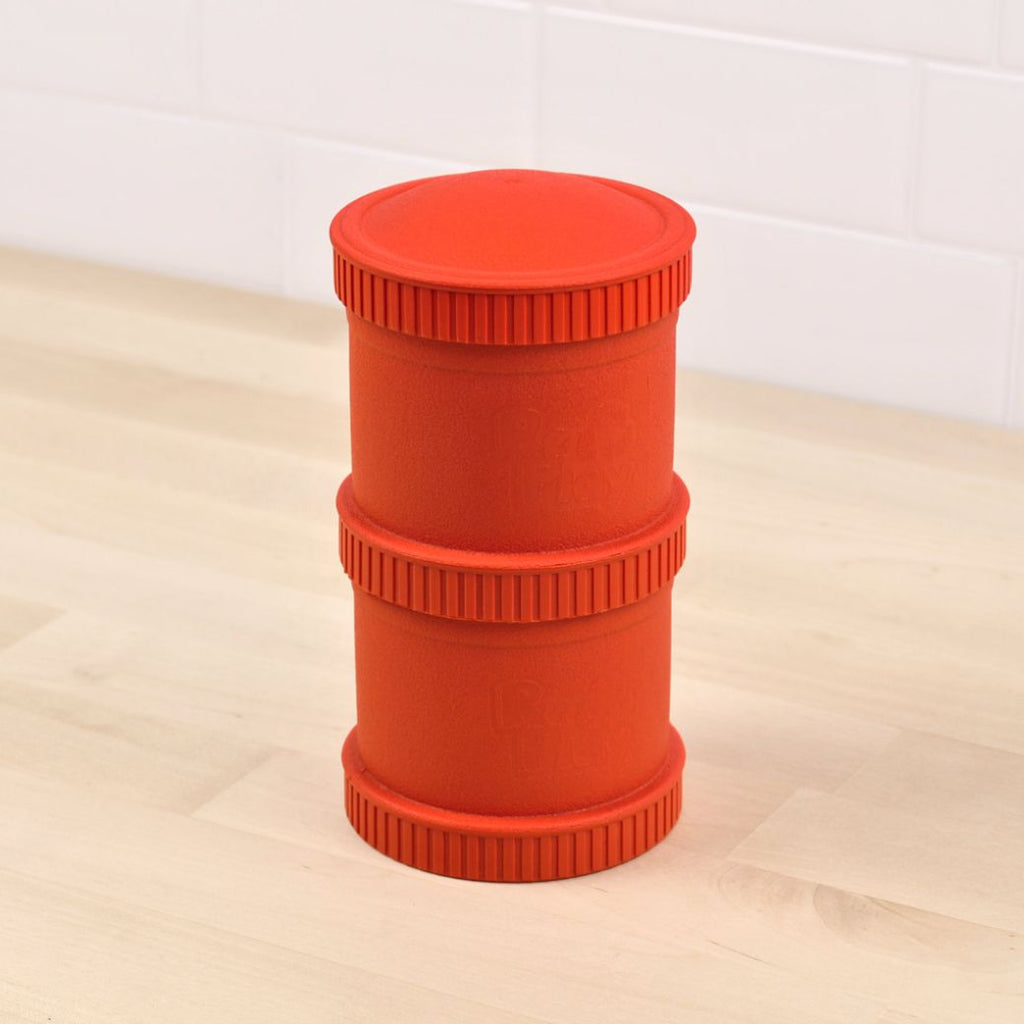 red replay recycled plastic snack stack for kids - Mikki and Me Kids