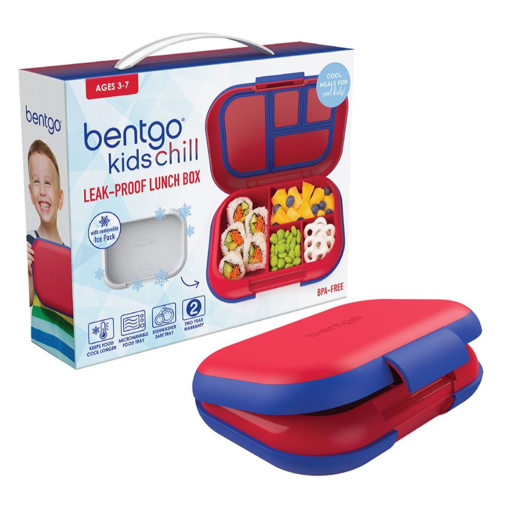 red Bentgo chill kids leak proof lunch box - Mikki and Me