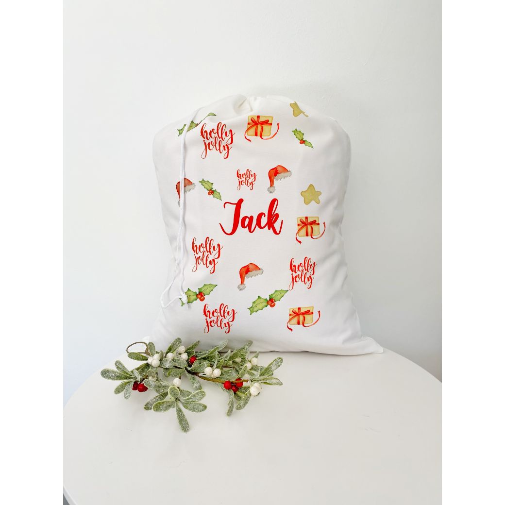 Personalised Printed Santa Sacks