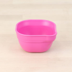 bright pink replay dip and pour bowls made out of recycled plastic - Mikki and Me Kids