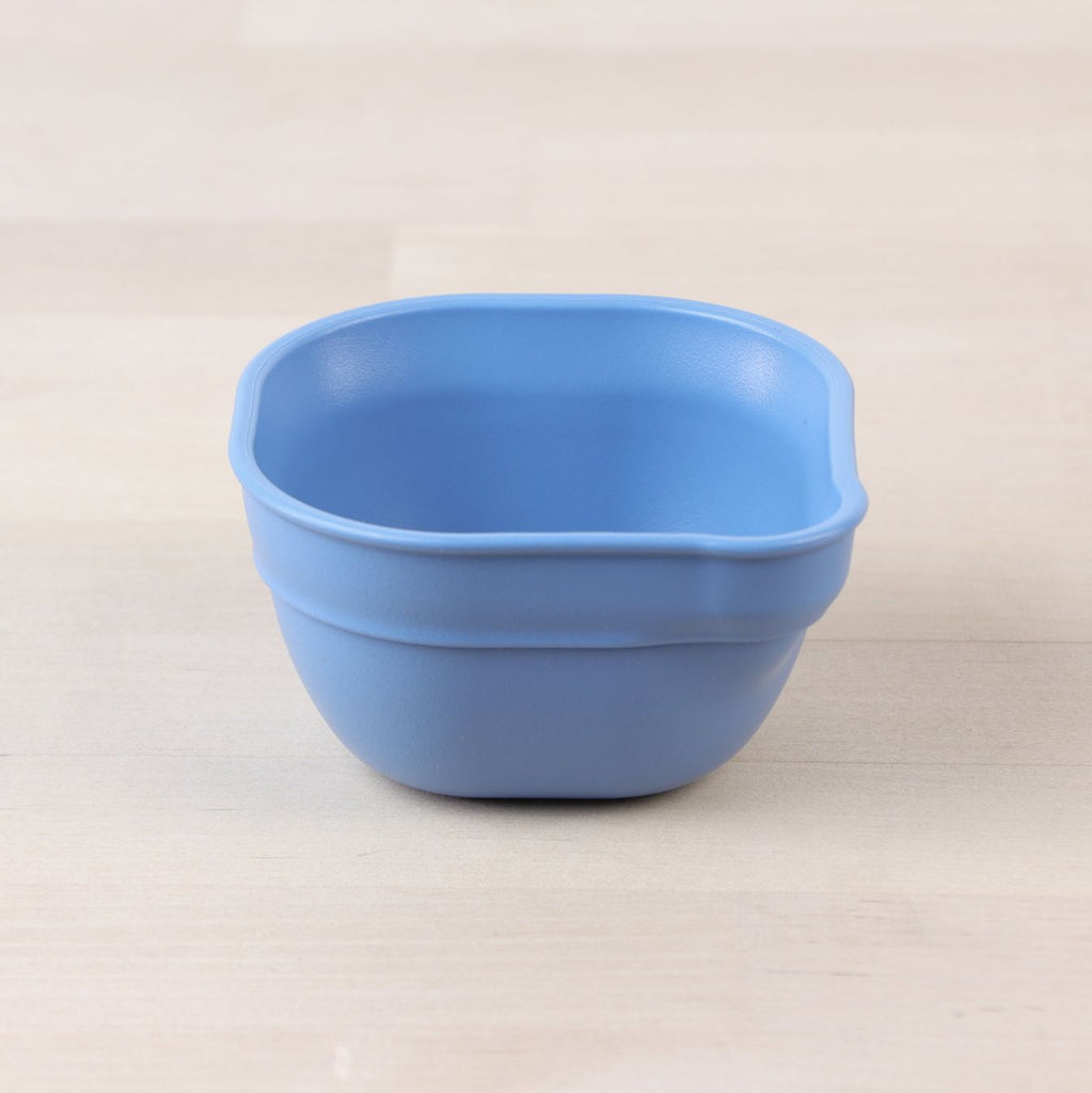 denim replay dip and pour bowls made out of recycled plastic - Mikki and Me Kids