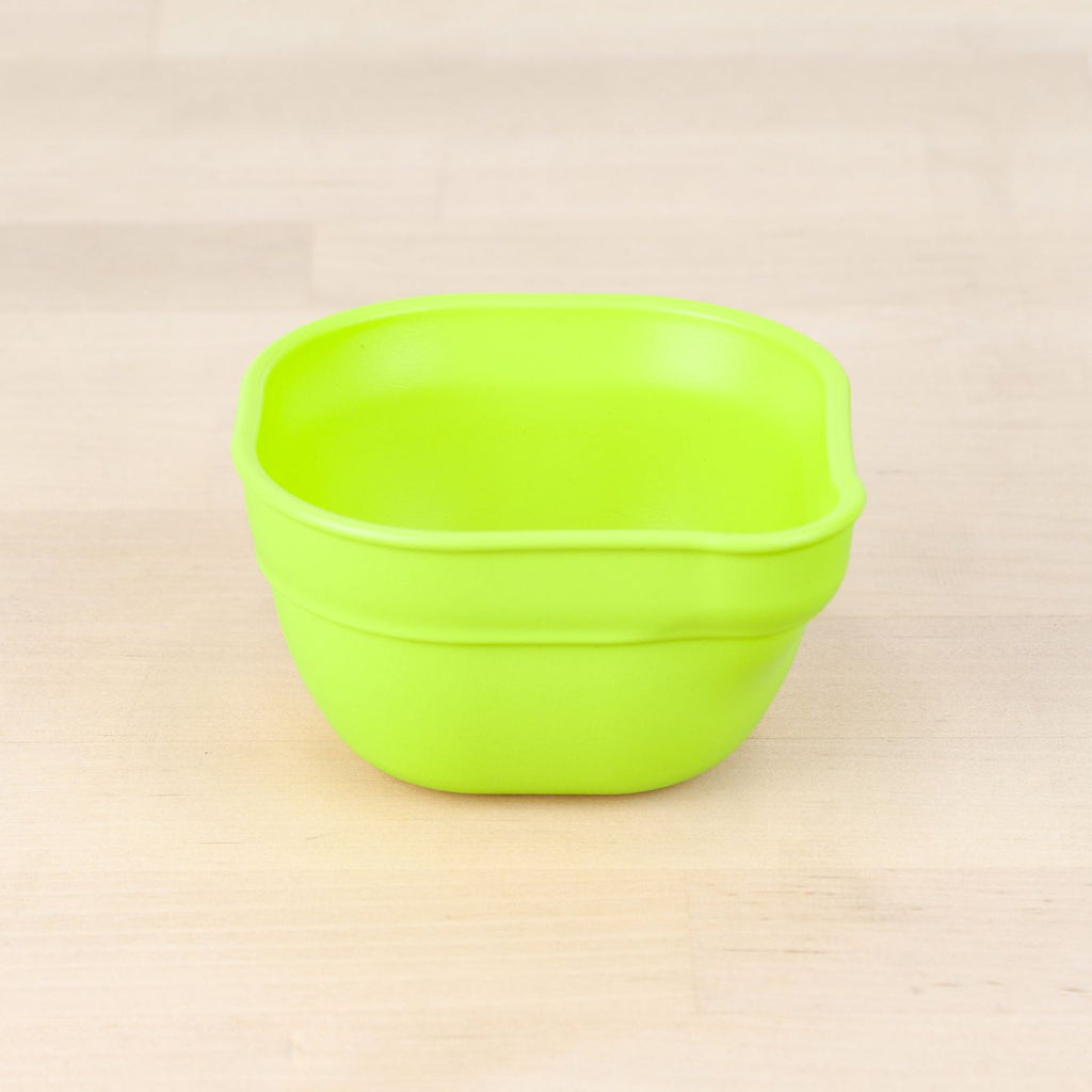 green replay dip and pour bowls made out of recycled plastic - Mikki and Me Kids