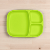 green replay divided tray made out of recycled plastic - Mikki and Me Kids