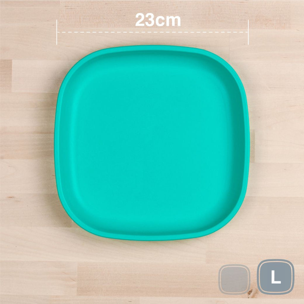 aqua replay large flat plate made out of recycled plastic for kids, adults and picnics- Mikki and Me Kids