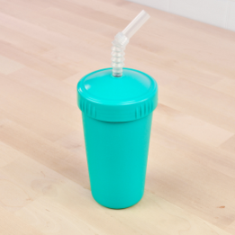 aqua replay straw cup with reusable straw made out of recycled plastic - Mikki and Me Kids