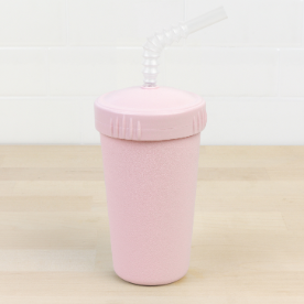 ice pink replay straw cup with reusable straw made out of recycled plastic - Mikki and Me Kids