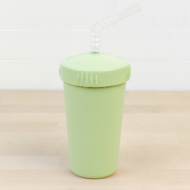 leaf replay straw cup with reusable straw made out of recycled plastic - Mikki and Me Kids