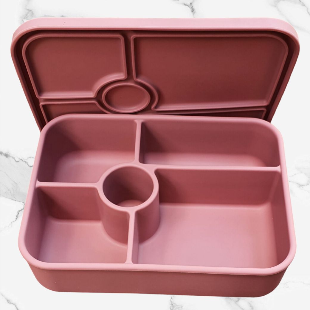 Silicone Bento Lunchbox with Five Compartments