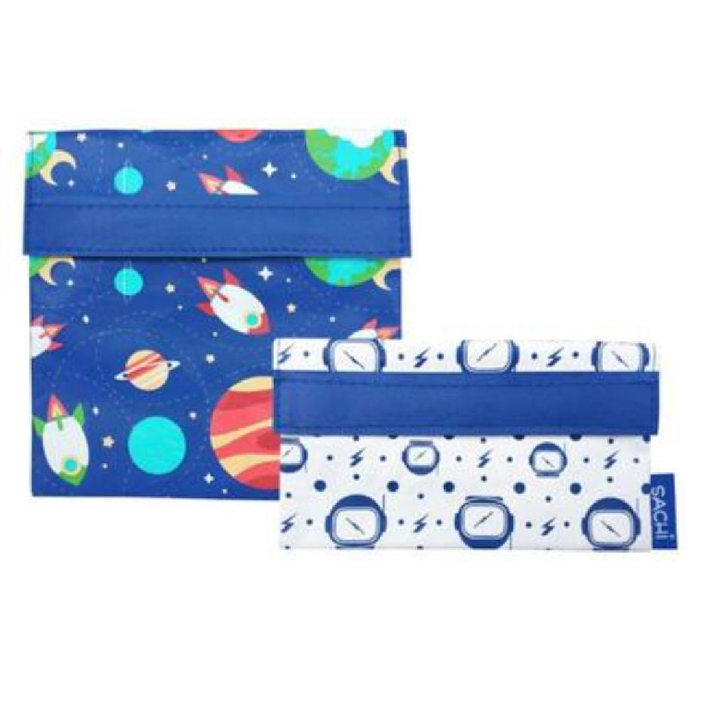 sachi blue planets reusable lunch pockets for back to school - Mikki and Me