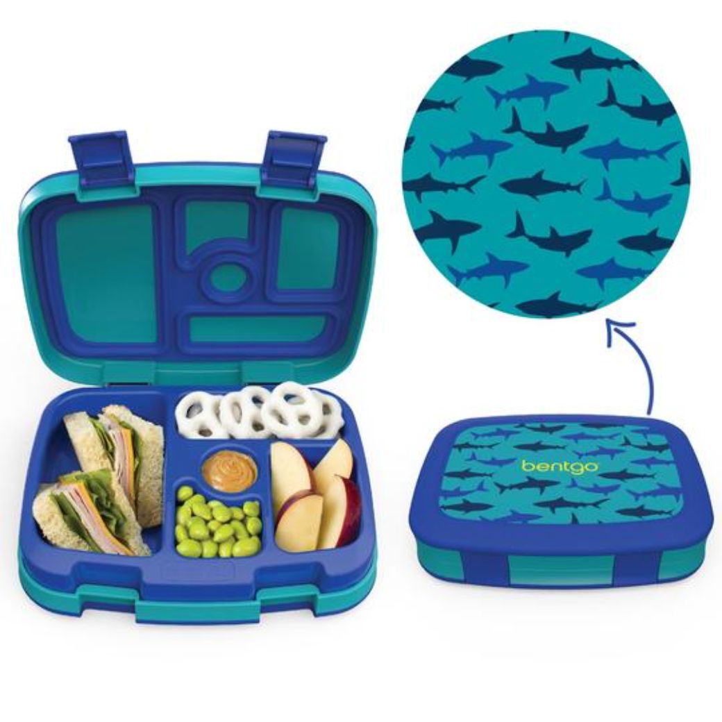 sharks bentgo kids leak proof lunch box for school - Mikki and Me