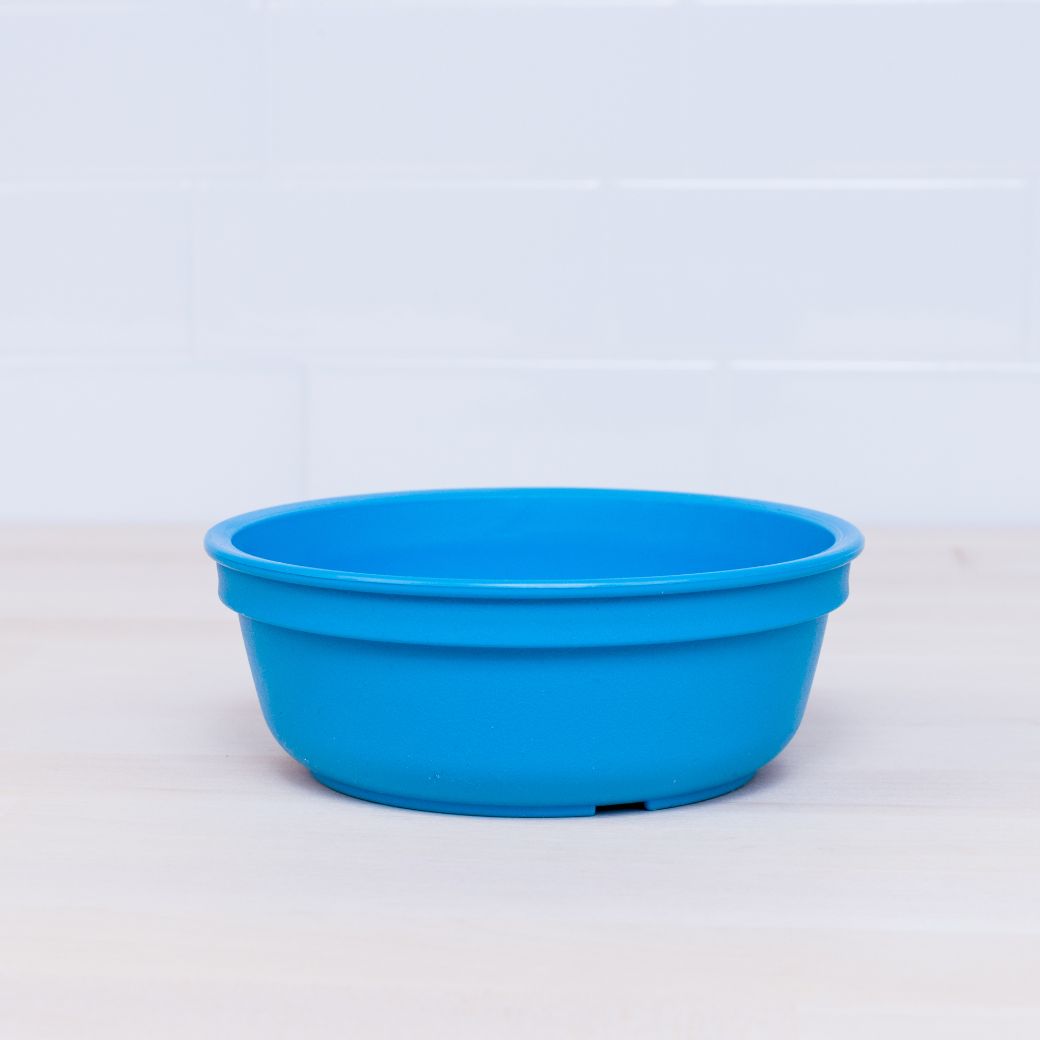 sky blue replay bowl for kids made from recycled plastic - Mikki and Me Kids