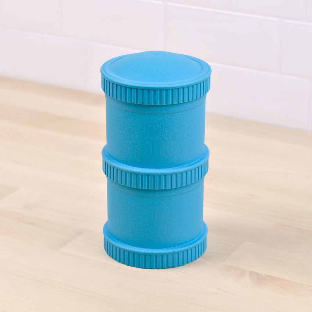 sky blue replay recycled plastic snack stack for kids - Mikki and Me Kids