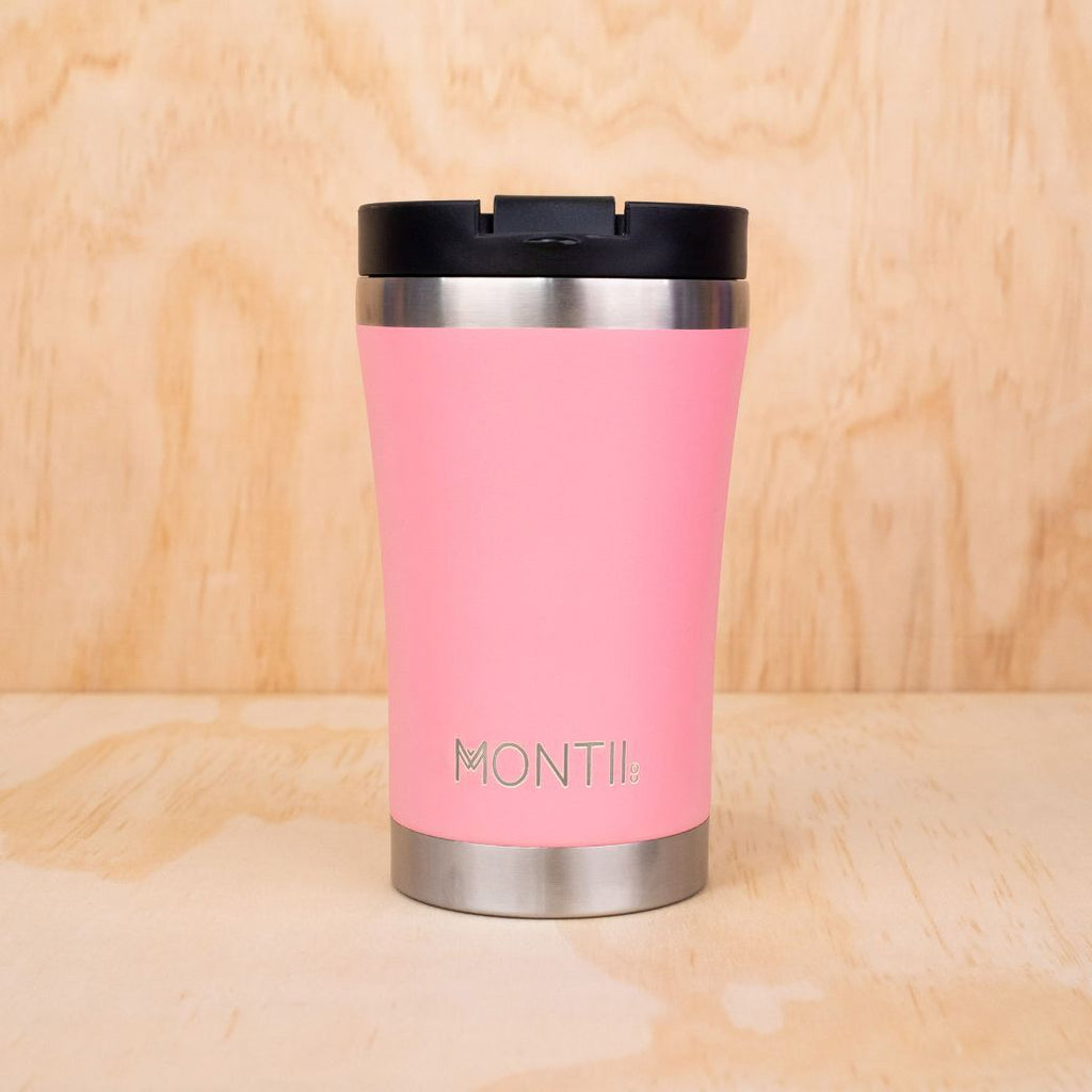 MontiiCo insulated stainless steel strawberry regular coffee cup for adults - Mikki and Me Kids