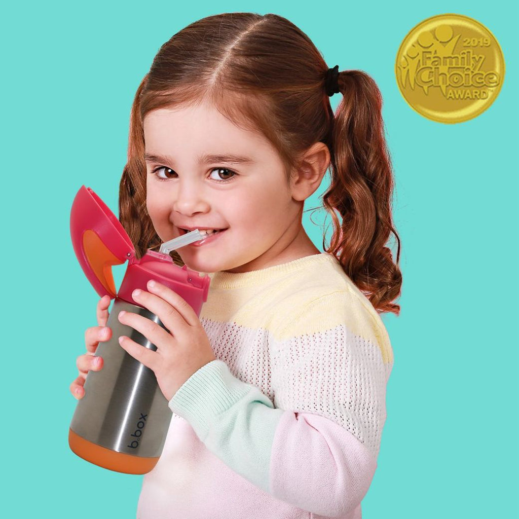 strawberry shake b.box insulated drink bottle 500ml - Mikki and Me Kids